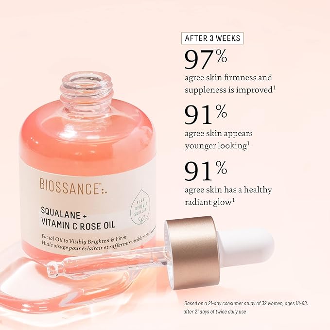 Squalane + Vitamin C Rose Oil